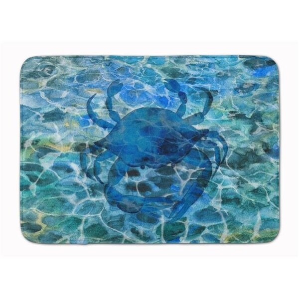 Carolines Treasures Carolines Treasures BB5369RUG Blue Crab Under Water Machine Washable Memory Foam Mat BB5369RUG - main